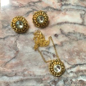 Auth Chanel Earring Set Clip-ons